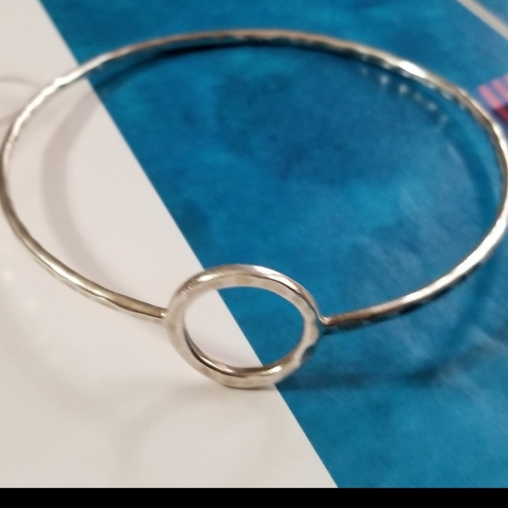Silpada Sterling Silver Karma Bangle Bracelet